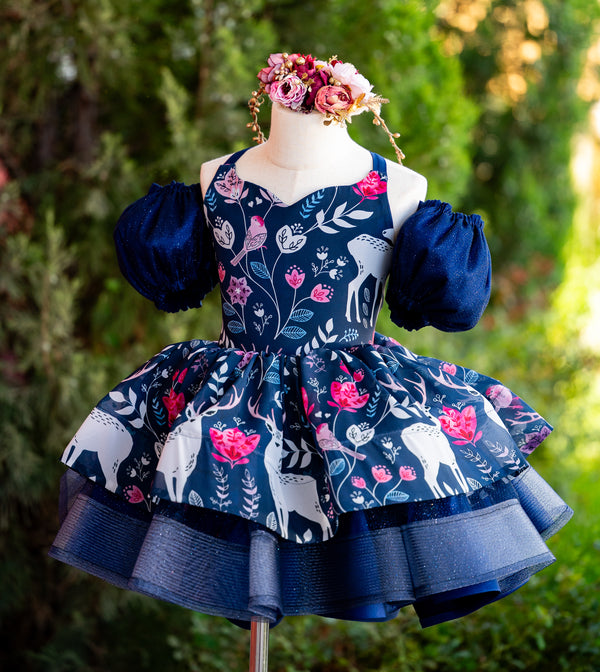 RTS Sale: Size 6, fits 4-8: 'Hello Deer'