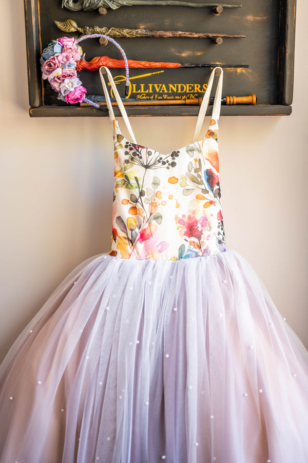 Traveling Rental Dress: The 'Watercolor Wishes' Gown: Size 10, fits 8-12 +