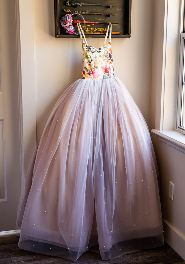 Traveling Rental Dress: The 'Watercolor Wishes' Gown: Size 10, fits 8-12 +