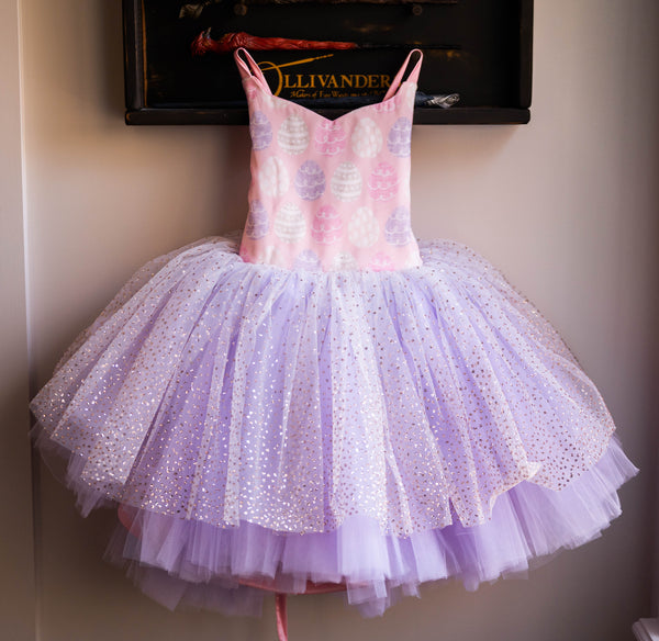 READY to SHIP: Glitter and Pastel Easter Eggs: REVERSIBLE: Size 8, fits 6-10 +