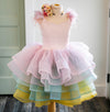 RESERVED for Little Dreamers INSIDERS: Traveling Rental Dress: "Tutti Fruity": Size 8, fits 6-10