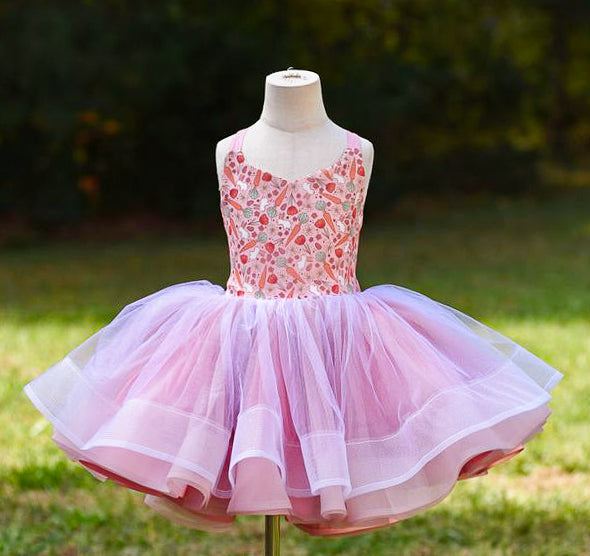 READY to SHIP: Pink Garden in Glitter