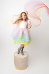RESERVED for Little Dreamers INSIDERS: Traveling Rental Dress: "Tutti Fruity": Size 8, fits 6-10