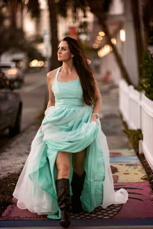 RETIRED RENTAL CLEARANCE SALE: Odette Mint Momma Gown: Size 16, fits youth 10-Adult XL