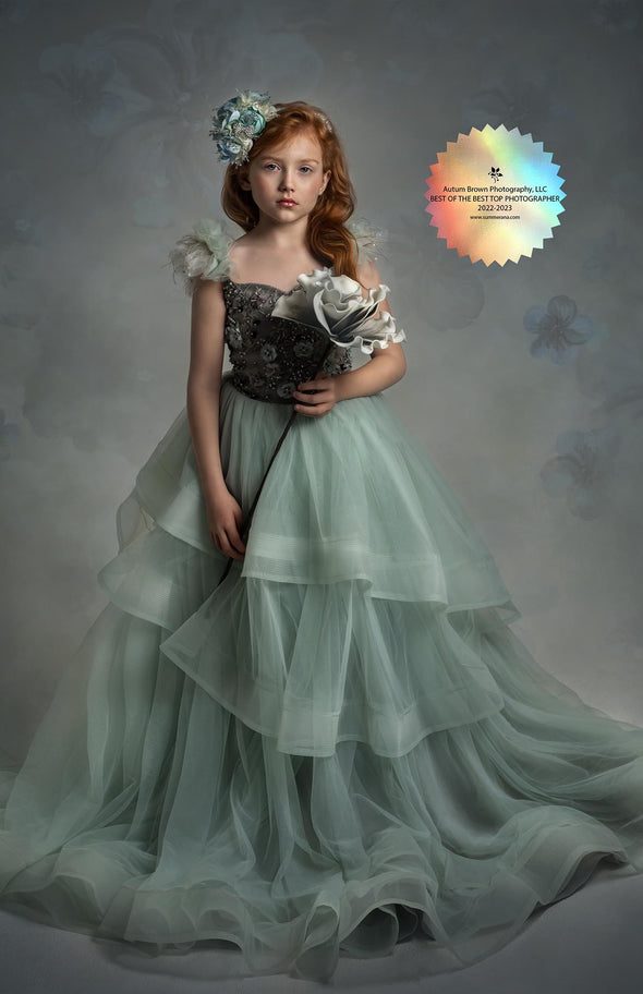 RESERVED for Little Dreamers INSIDERS: Traveling Rental Dress: "Evangeline" Size 12, fits sizes 8-petite 16