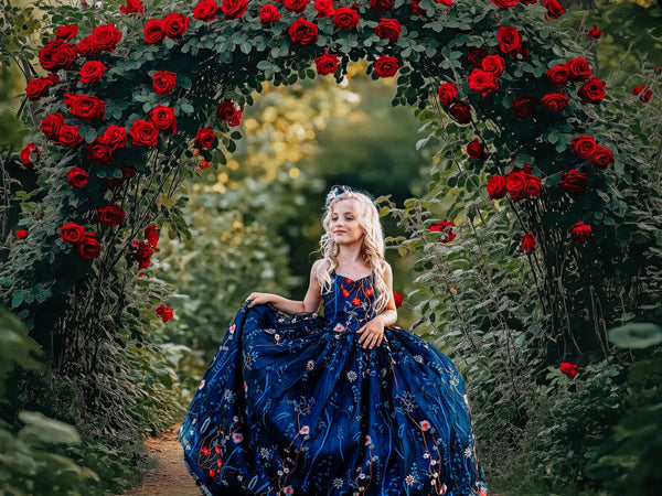 Traveling Rental Dress: Bella in Blue Collection: 2 Dresses + Headband