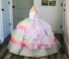 RESERVED for Little Dreamers INSIDERS: Traveling Rental Dress: "Rainbow Butterfly": Size 7, fits sizes 5-petite 10