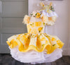 RESERVED for Little Dreamers INSIDERS: Traveling Rental Dress: "Lucy Lemon" Size 3/4, fits sizes 2-6