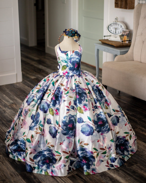 RETIRED RENTAL CLEARANCE SALE: The Midnight Blooms Gown: Size 6, fits 4-8