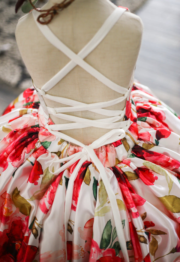 Traveling Rental Dress: The Pink Blooms Gown: Size 6, fits 4-8