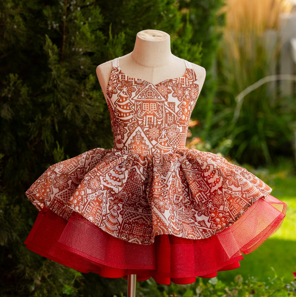 RTS Sale: Size 6, fits 4-8: 'Gingerbread'