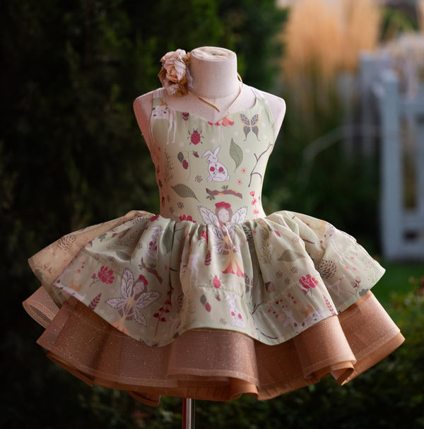 RTS Sale: Size 6, fits 4-8: 'Gold Fairy'