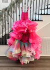 RESERVED for Little Dreamers INSIDERS: Traveling Rental Dress: The "Hot Pink Glam": Size 10, fits sizes 7-12