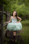 RESERVED for Little Dreamers INSIDERS: Traveling Rental Dress: "Floral Odette Shortie": Size 6, fits 4-8