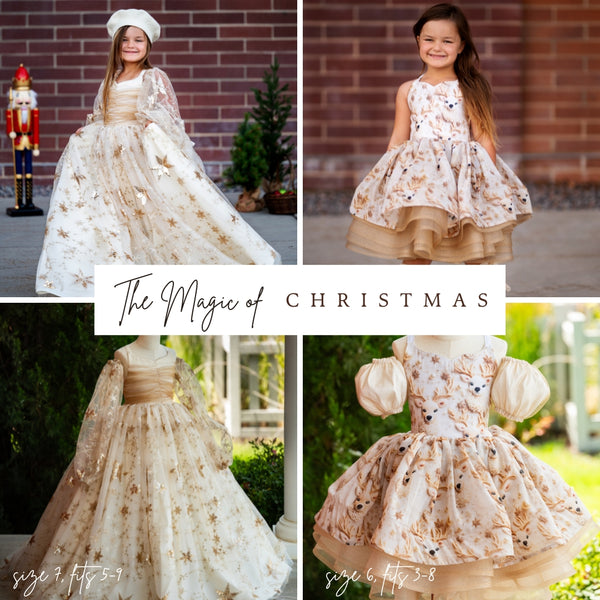 Traveling Rental Dress: The 'Magic of Christmas' Dress Collection: 2 Dresses