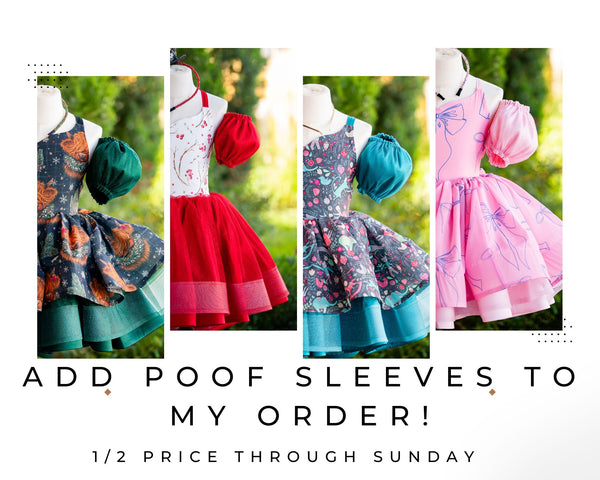 Add Poof Sleeves To My Order!!