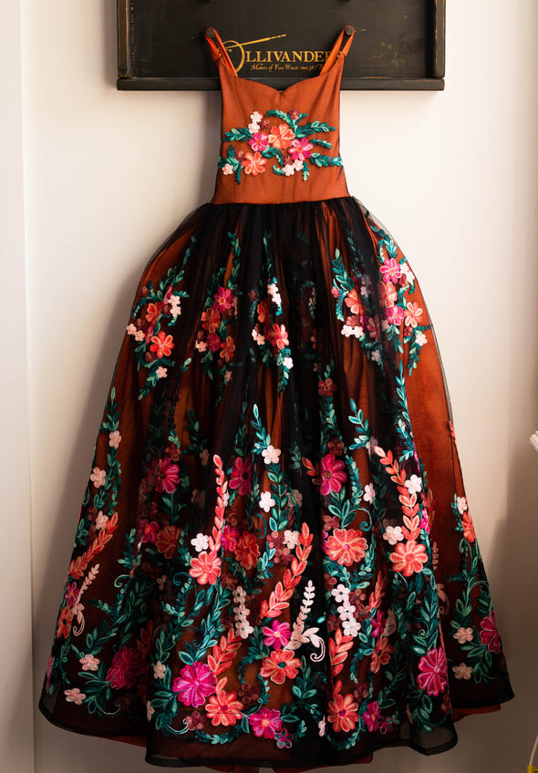 READY to SHIP SALE: Amelia in Rust: Full Length: NO Tutu: Size 6, fits 4-8 +
