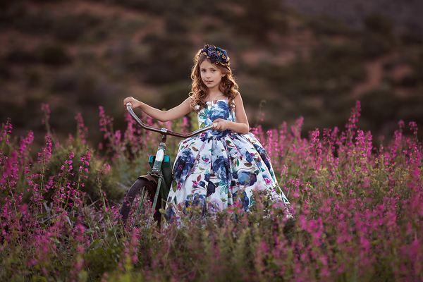 Traveling Rental Dress: The Midnight Blooms Gown: Size 6, fits 4-8