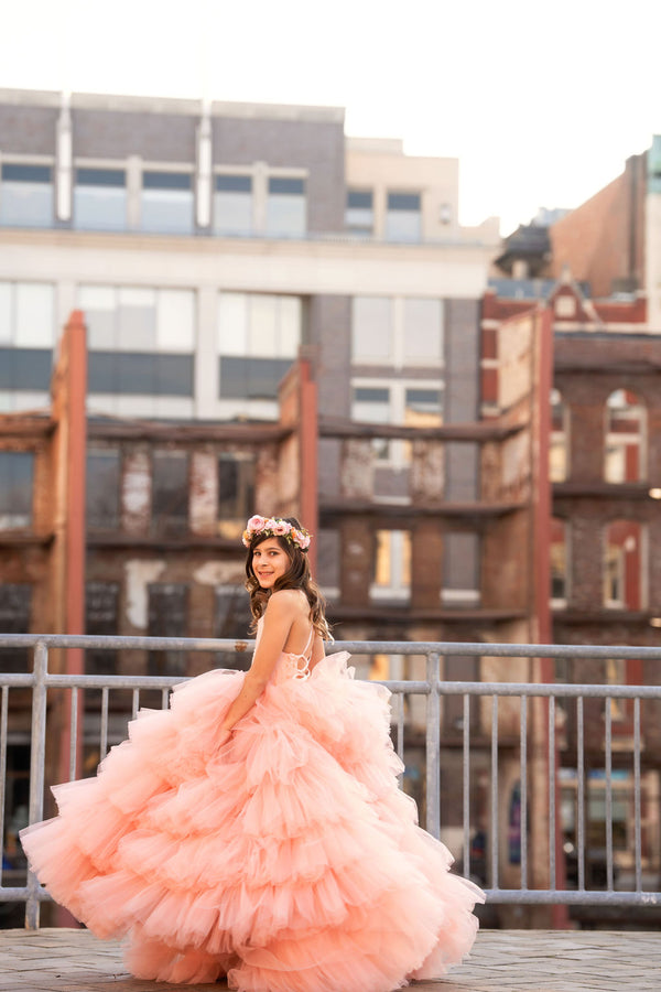 Traveling Rental Dress: The "Princess Peach" Gown: Size 8, fits 6-10