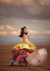 6th Annual Clearance Sale: RETIRED RENTAL: Hello Sunshine Hi-Low: Size 12: fits sizes 10-petite 16