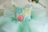 6th Annual Clearance Sale: RETIRED RENTAL: "Minty Aqua Donuts": Size "itty bitty", fits 3months-3T
