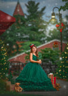 RESERVED for Little Dreamers INSIDERS: Traveling Rental Dress: The "Kearney" Gown in Emerald: Size 12, fits sizes 8-petite 16