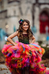 RESERVED for Little Dreamers INSIDERS: Traveling Rental Dress: The Rainbow Ballerina with Detachable Train: Size 10, fits sizes 7-12