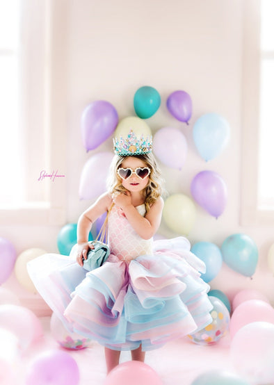 RESERVED for Little Dreamers INSIDERS: Traveling Rental Dress: "Mermaid Marin": Size 6, fits sizes 3-8