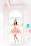 RESERVED for Little Dreamers INSIDERS: Traveling Rental Dress: The "Dotty" Gown: Size 12: fits sizes 8-petite 16