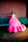 RESERVED for Little Dreamers INSIDERS: Traveling Rental Dress: The "Pink Flamingo" Gown: Size 14: Fits Youth 10-Petite 16