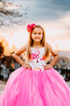 RESERVED for Little Dreamers INSIDERS: Traveling Rental Dress: The "Pink Flamingo" Gown: Size 14: Fits Youth 10-Petite 16