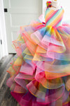 RESERVED for Little Dreamers INSIDERS: Traveling Rental Dress: SKITTLES GOWN: Size 8, fits sizes 6-10