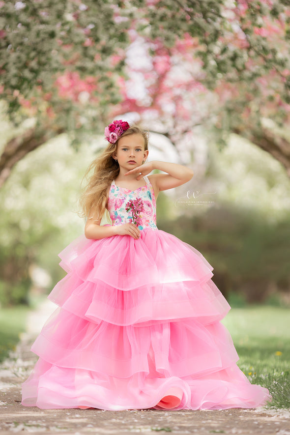 RESERVED for Little Dreamers INSIDERS: Traveling Rental Dress: The "PRIMROSE" Gown: Size 8, fits 6-10 +