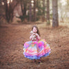 RESERVED for Little Dreamers INSIDERS: Traveling Rental Dress: "The OG Rainbow Bright": Size 6 Short/Midi, fits sizes 4-8