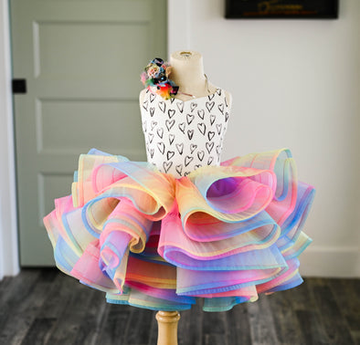 RESERVED for Little Dreamers INSIDERS: Traveling Rental Dress: "Pinkie Pie": Size 6, fits sizes 3-8