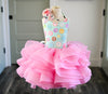 RESERVED for Little Dreamers INSIDERS: Traveling Rental Dress: "Bubblegum Pink Donuts": Size 8, fits sizes 5-10