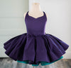 READY TO SHIP: R E V E R S I B L E: Jade Polka Dots/Blackberry Purple