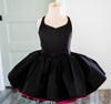 READY TO SHIP: R E V E R S I B L E: Hot Pink Polka Dots/Black