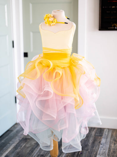 6th Annual Clearance Sale: RETIRED RENTAL: The "Cora Shortie" Gown: Size 14: fits sizes 10-petite 16