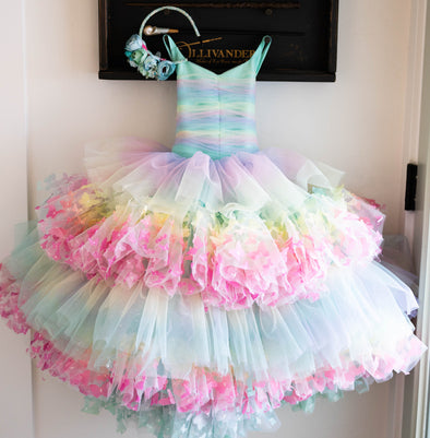 RESERVED for Little Dreamers INSIDERS: Traveling Rental Dress: Dream in Rainbows Gown: Size 8, fits 6-10+