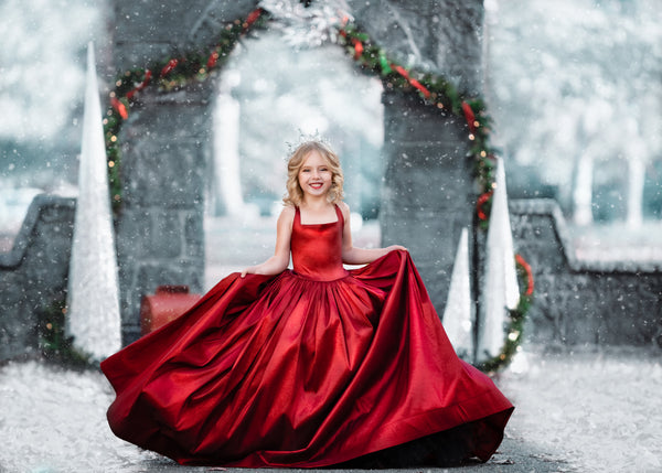 FLASH SALE: PRE-ORDER: The Hadley Dress in Cherry Red