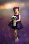 READY TO SHIP: R E V E R S I B L E: Jade Polka Dots/Blackberry Purple